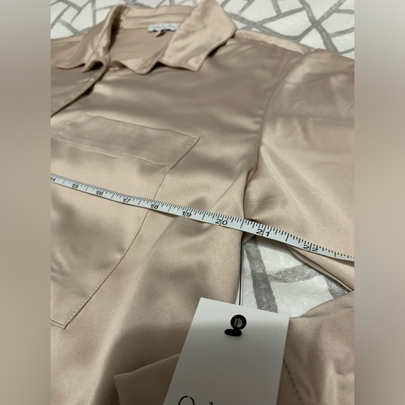 Satin long sleeve button down - Picture 4 of 4